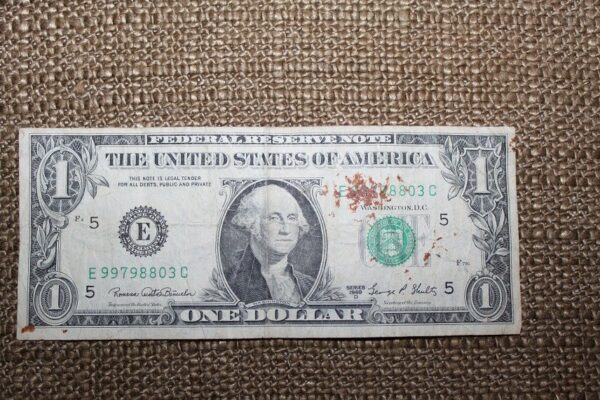 1 DOLLAR 1969 E rzadki