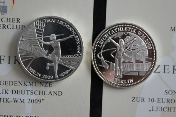 10 euro 2009 plus medal Leichtathletik WM 2009