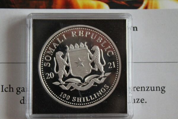 100 Shillings 2021 srebro  999,9  W14