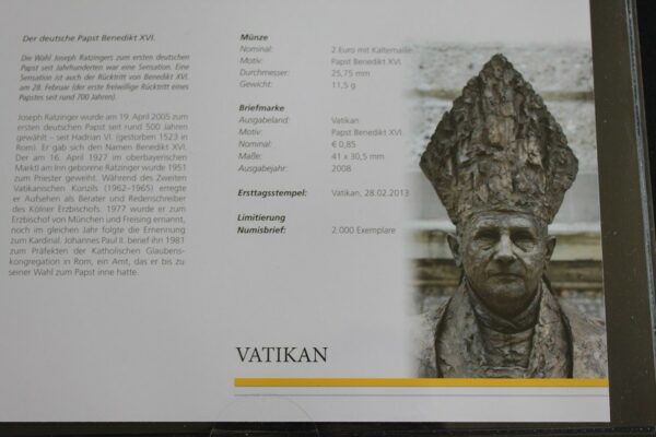 2 euro Watykan 2013 Benedikt XVI