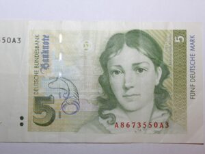 5 marek banknot z 1991 NIEMCY