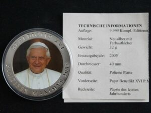 Medal Watykański 2005 Benedykt XVI