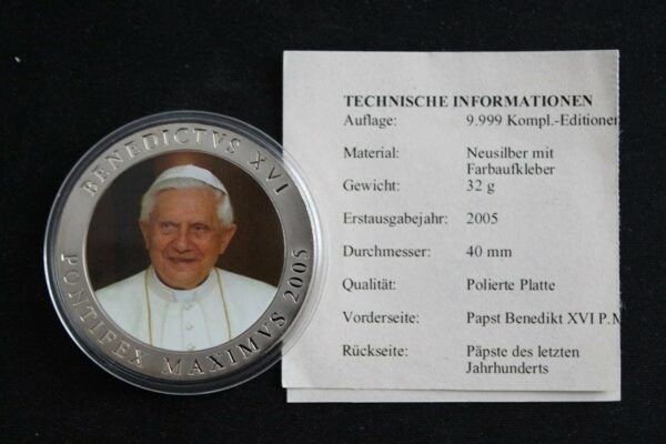 Medal Watykański 2005 Benedykt XVI