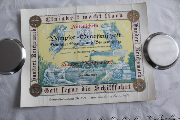 Stare akcje 100 Reichsmark