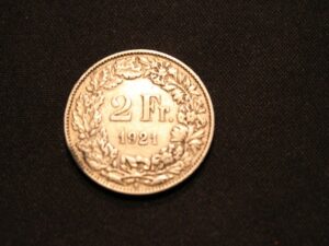 Szwajcaria 2 franki, 1921