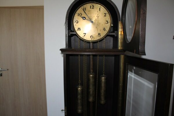 Zegar stojący Hawina, sygnowany, baba ok 1920 r