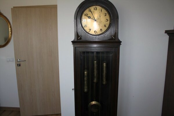Zegar stojący Hawina, sygnowany, baba ok 1920 r