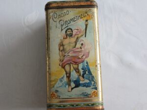 Unikat puszka cacao  PROMETHEUS z 1910 r