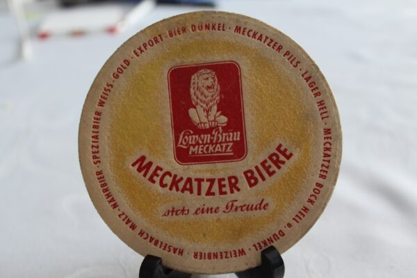 Podkładka pod piwo Meckatzer Biere 1973 r