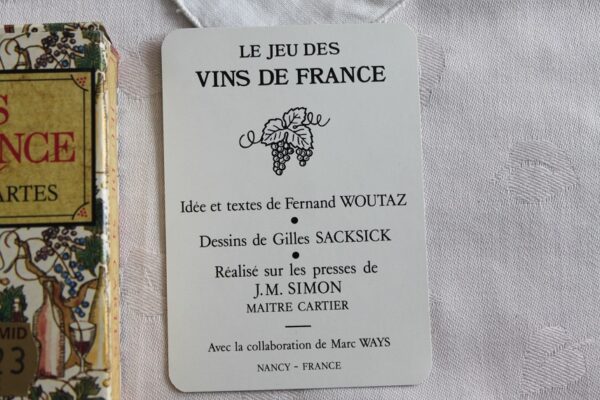 Karty do gry GRIMAUD, VINS De France, Jeu De 54 Cartes,