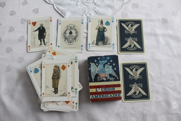 Karty do gry American Union Poker Bridge Vintage
