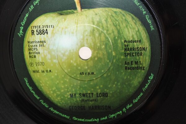 Singles Vinyl George Harrison Mój słodki Panie Apple   1970