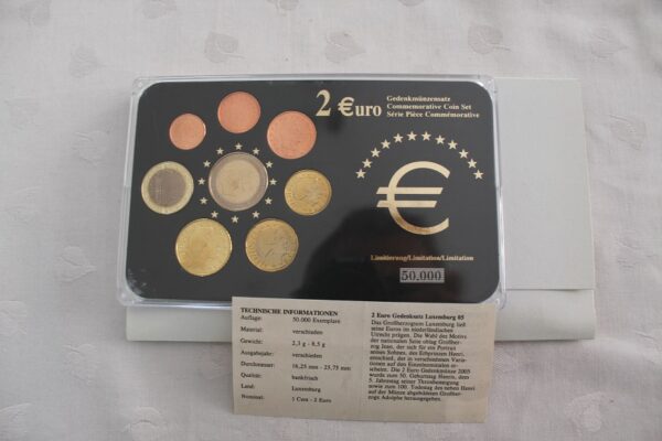 Zestaw  2 Euro set Luxemburg 2004-08 r