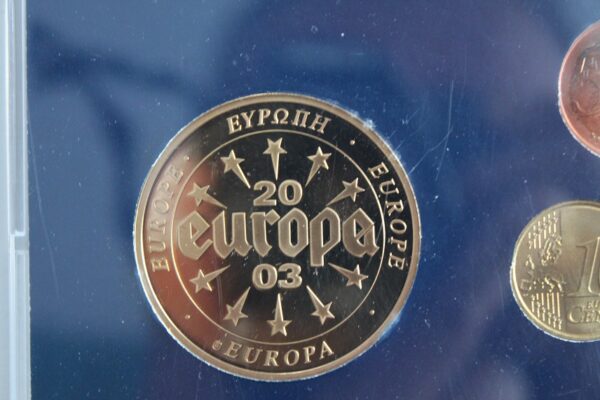 Zestaw euro wersja limitowana + numizmat Litwa gold plated
