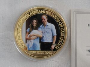 William & Kate 2013 Medal Złocony