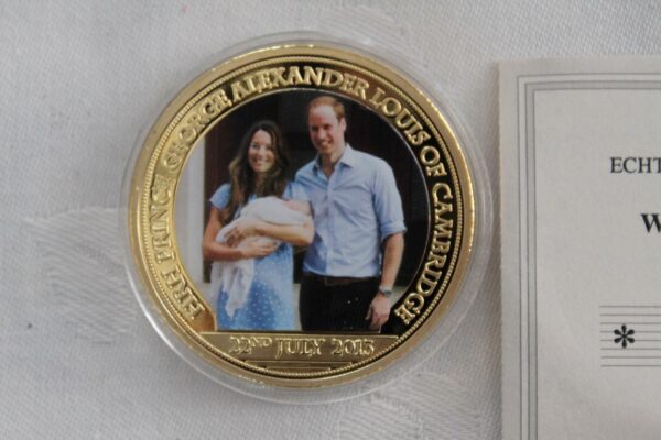 William & Kate 2013 Medal Złocony