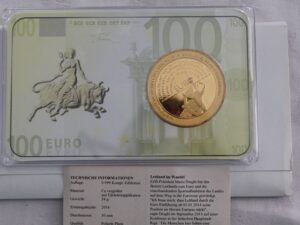 Łotwa  100 euro medal 2014