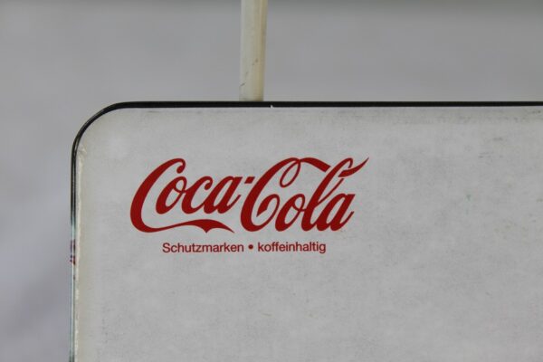 Szyld coca-cola z Mikołajem Vintage