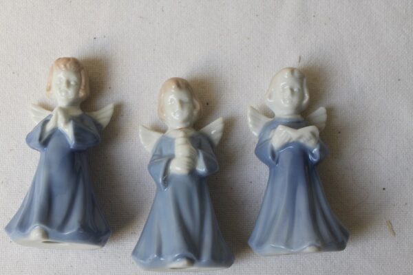 3 Porcelanowe aniołki figurka świąteczna dekoracja