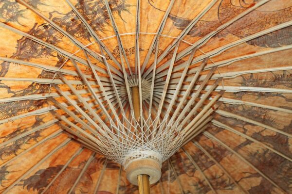 Thailand Bambusowa parasolka orginał