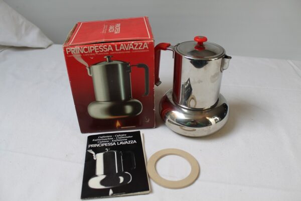 Vintage stalowy ekspres do kawy Lavazza Principessa