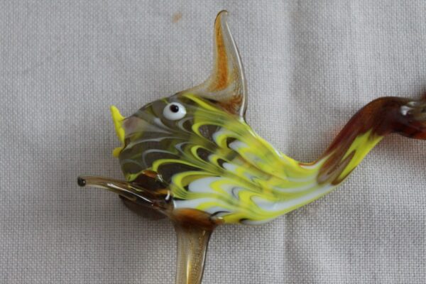 Szkło Murano  figurka  rybki Vintage