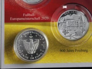 20 euro 2020 Niemcy 900 lat Freiburg srebro 925