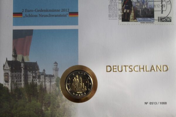 2 euro Niemcy Bawaria – Zamek Neuschwanstein 2012