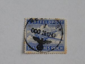 Znaczek Niemcy Deutsches Reich – Luftfeldpost  1942 rzadki