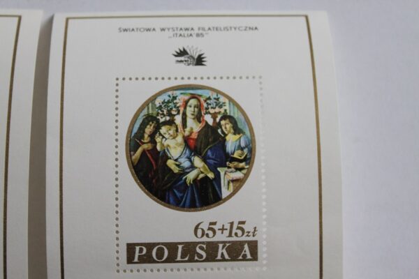 Znaczki Polska Światowa Wystawa Filatelistyczna Italia 85