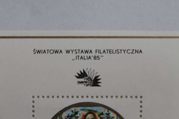 Znaczki Polska Światowa Wystawa Filatelistyczna Italia 85