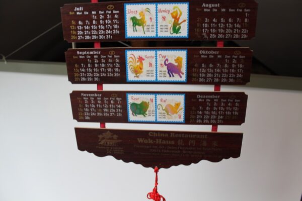 Kalendarz Chiński drewno z 2009 r