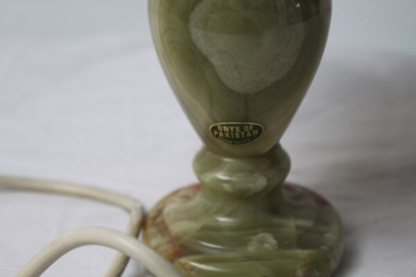 Lampa stołowa/biurowa zielony  Onyx Włochy/Pakistan