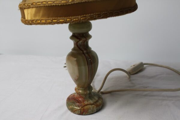 Lampa stołowa/biurowa zielony  Onyx Włochy/Pakistan