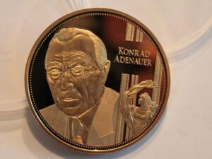 Medal Konrad Adenauer Zeitzeuge des 20 jahrhunderts