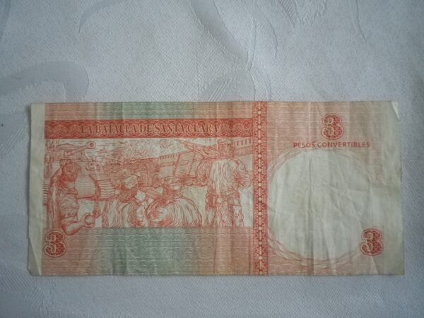 Kuba 3 pesos banknot z 2007 r