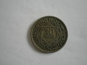Maroko – 20  franków 1366 Cesarstwo Cherifien