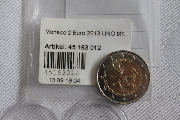 2 euro okolicznościowe Monako Monaco 2013