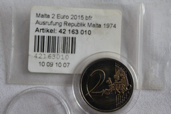 2 euro Malta Konstytucja z 2015 r