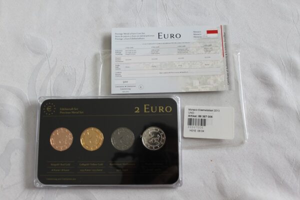 Zestaw  2 euro Monako  z 2013 Prestige Admission a Lonu 1993