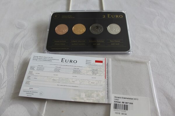 Zestaw  2 euro Monako  z 2013 Prestige Admission a Lonu 1993