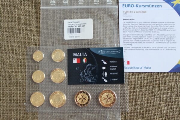 2 Euro zestaw  Malta  2008 -2010 r