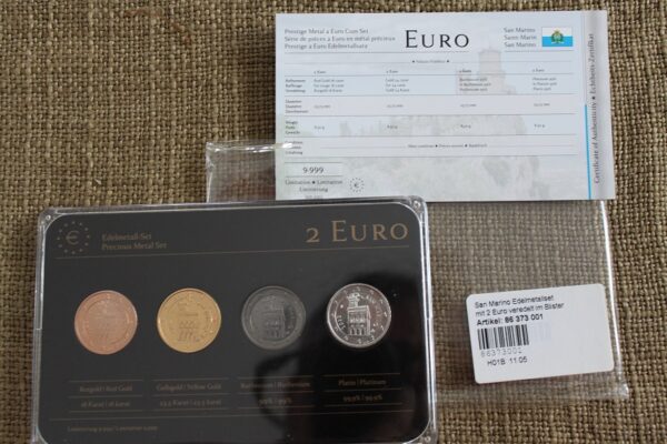 San Marino zestaw 4 x 2 Euro UNC z 2013 r