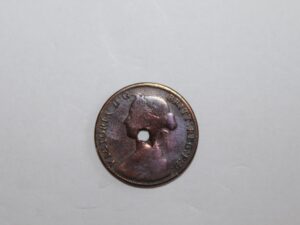 WIELKA BRYTANIA 1/2 Penny Victoria „Bun Head” 1861