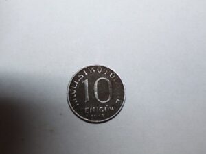 Moneta 10 pfennig 1917 r F Królestwo Polskie