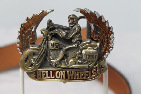 Pasek Skórzany z klamrą Hell On Wheels USA