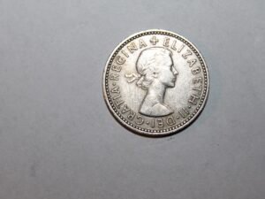 1 shilling 1955 r Wielka Brytania  herb Anglii