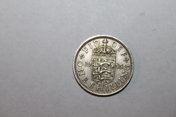 1 shilling 1955 r Wielka Brytania  herb Anglii