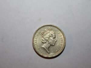 One Pound 1987 r Moneta Wielka Brytania Elizabeth II