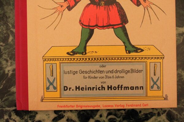 Stara książka Staś Straszydło Struwwelpeter autor Heinrich Hoffmann